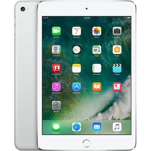 Apple iPad Mini 4 Wi-Fi + Cellular 128GB Silver MK8E2LL/A