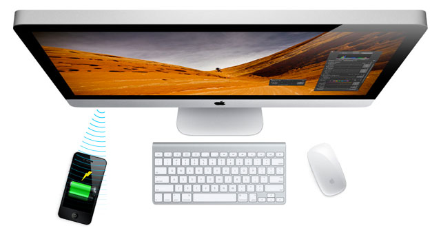 iPhone wireless charging from iMac