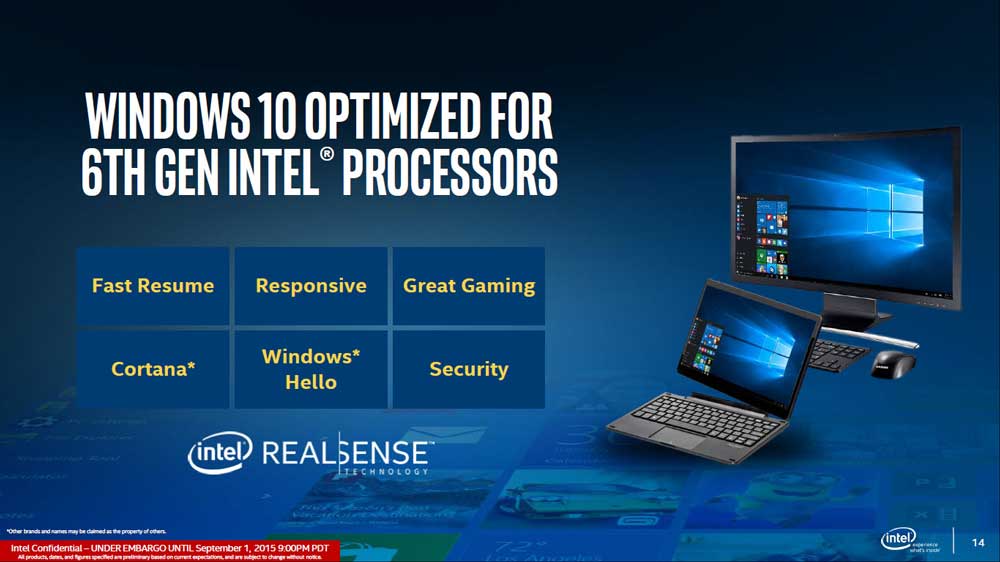 6th generation Intel Skylake Processors