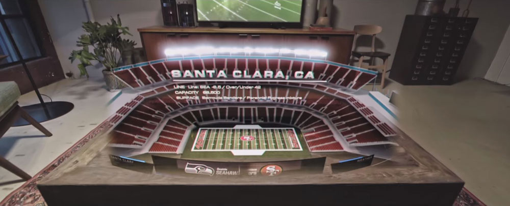 HoloLens may one day bring live holograms from NFL games, right into your living room