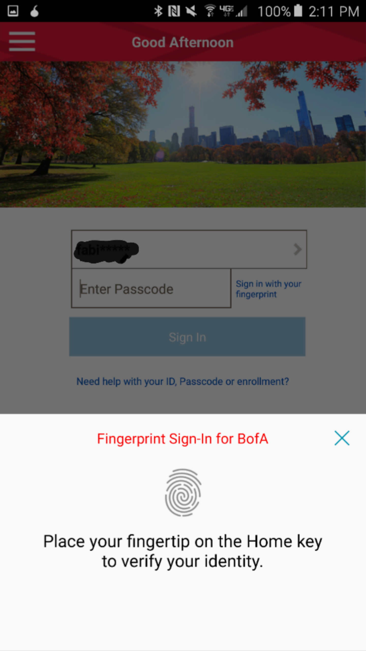 Bank of America mobile app supports Touch-ID, fingerprint readers on iOS, Android