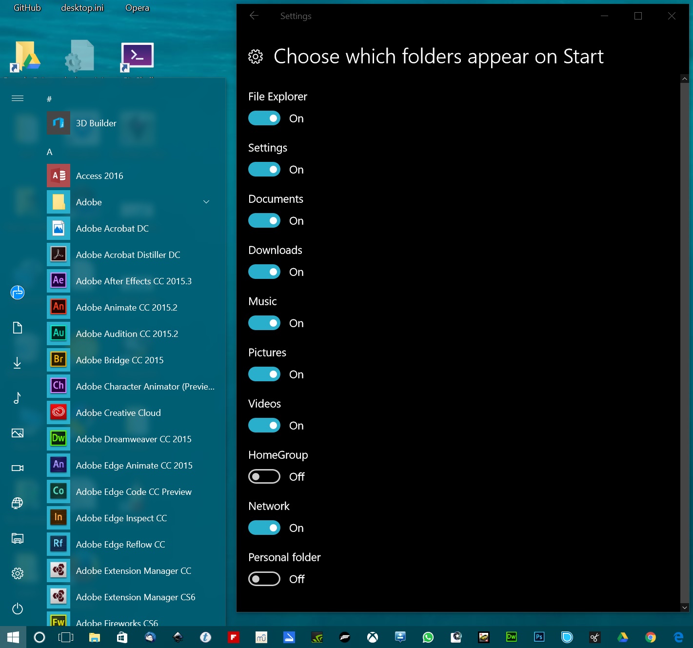 Customize Windows 10 Start Menu - last step 2