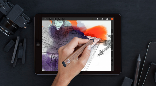 Drawing on an iPad with a Stylus