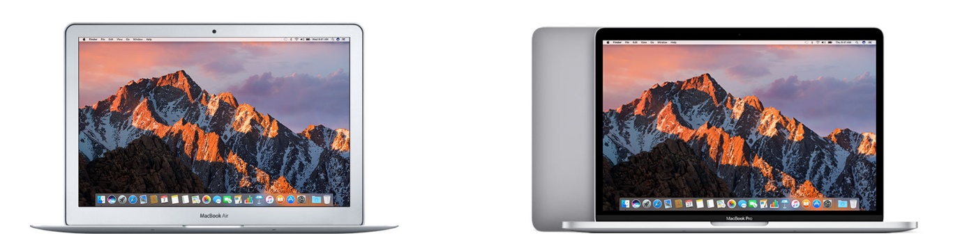 Apple MacBook Air versus Apple MacBook Pro