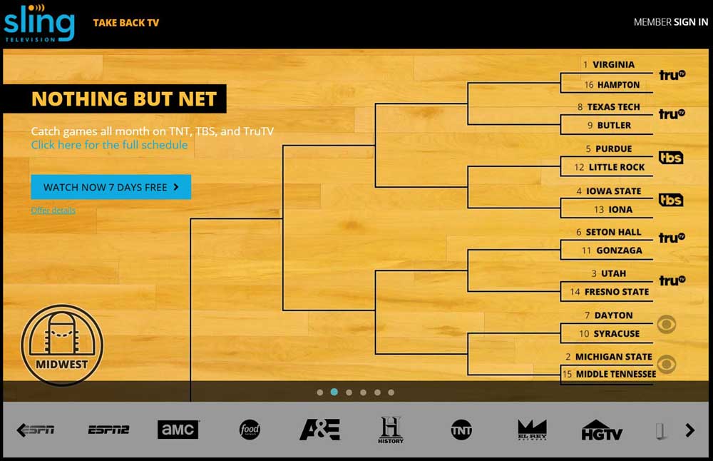 Watch March Madness on your iPad