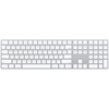 Apple Magic Keyboard - Wireless Connectivity - Bluetooth - Lightning Interface - English (US) - QWERTY Layout - MacBook Air, MacBook Pro, iMac, Mac mini - Mac - White, Silver