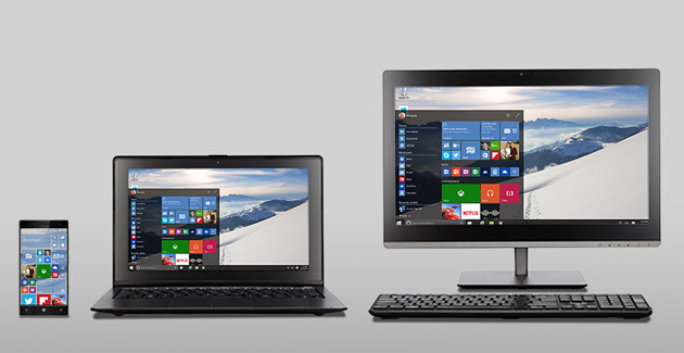 Microsoft Windows 10 across devices