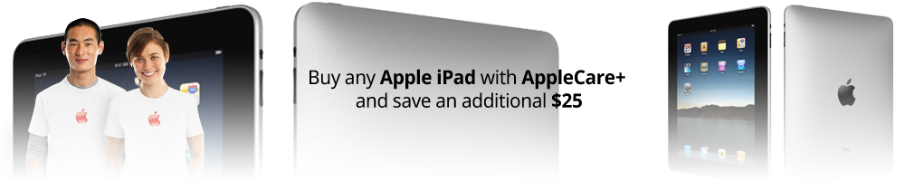 Apple iPad Mini 3 with AppleCare+ Bundle package deal - Save $25 on the bundle