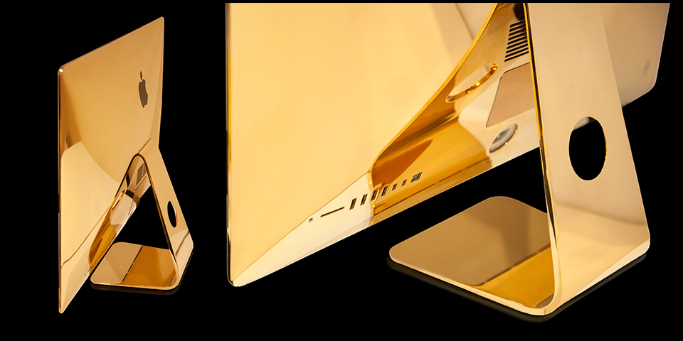 Apple iMac Retina 5K 24K gold plated