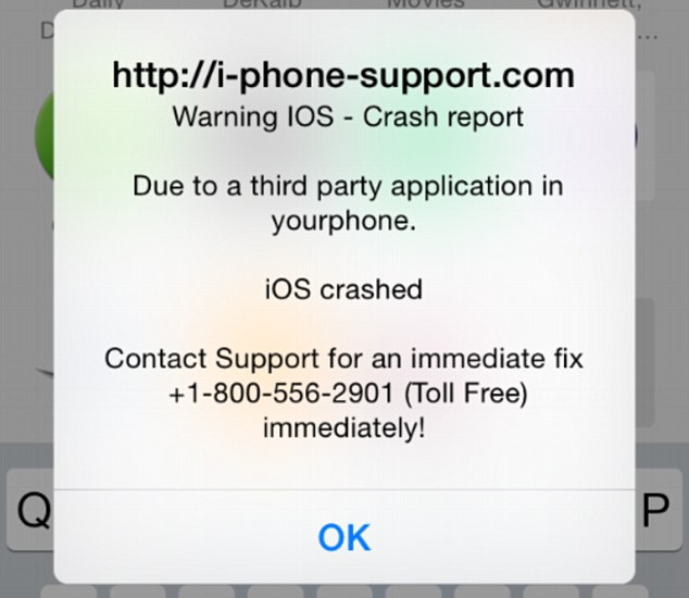 the latest iOS scam