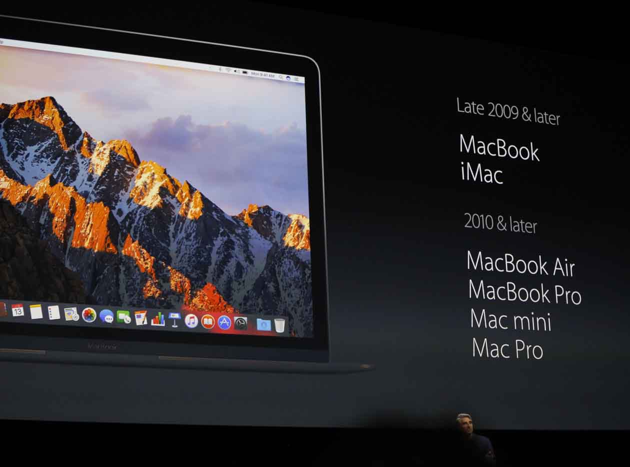 Apple macOS Sierra compatibility list
