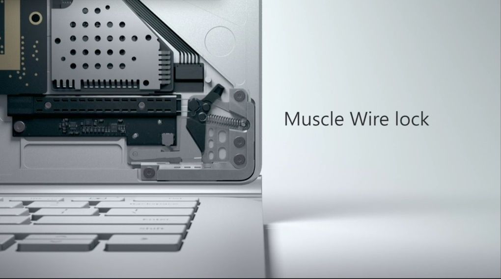 Surface Book muscle wire