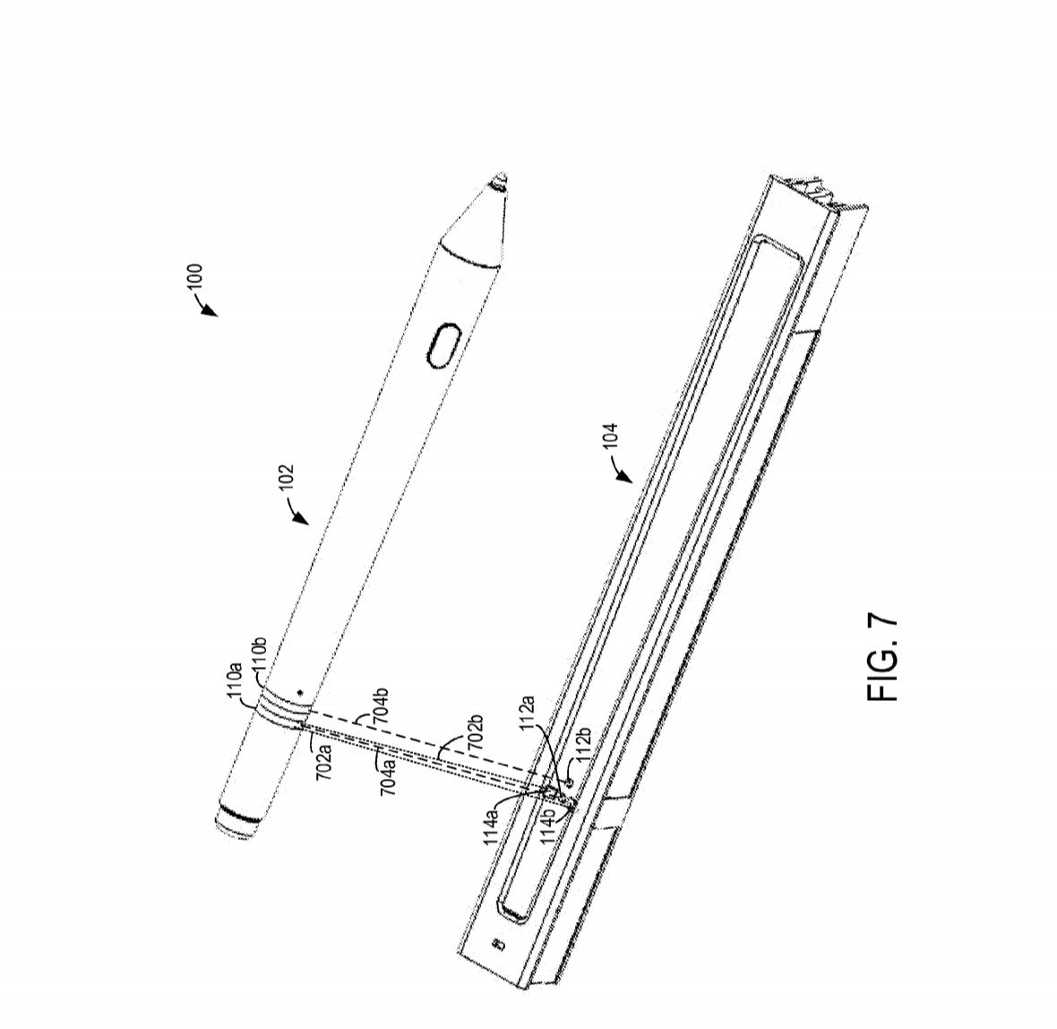 Surface Pen rechargeable battery patent