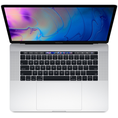 Apple 15-inch MacBook Pro with Touch Bar MR962LL/A: 2.2GHz 6-core 8th-generation Intel Core i7 processor, 256GB - Silver Ice lake - 2018