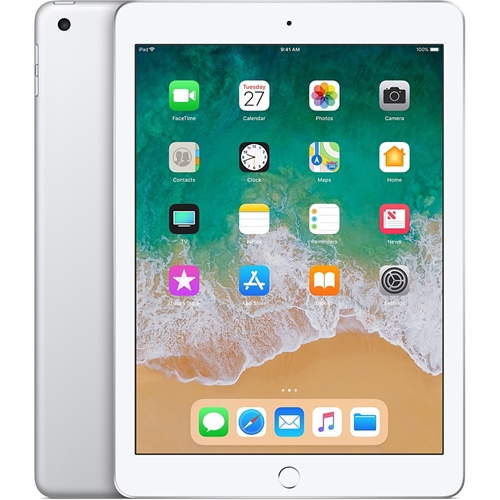 Apple iPad Wi-Fi Cellular 128GB - Silver (MR7D2LL/A)