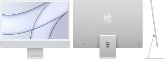 Apple iMac MGTF3LL/A All-in-One Computer - Apple M1 Octa-core (8 Core) - 8 GB RAM - 256 GB SSD - 24" 4.5K 4480 x 2520 - Desktop - Silver - Apple M1 Chip Apple, mac, desktop computer, early 2022, imac, MGTF3LL/A, m1 max, iMac, Apple Studio, M1 Ultra, Mac Studio Price, iMac M1, imac 