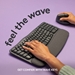 Logitech Wave Keys Wireless Ergonomic Keyboard (Graphite) - 920-011898