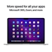 Apple MacBook Air  MLXY3LL/A 13.6" Notebook - Apple M2 Octa-core (8 Core) - 8 GB Total RAM - 256 GB SSD - Silver 2022 - 07DV51