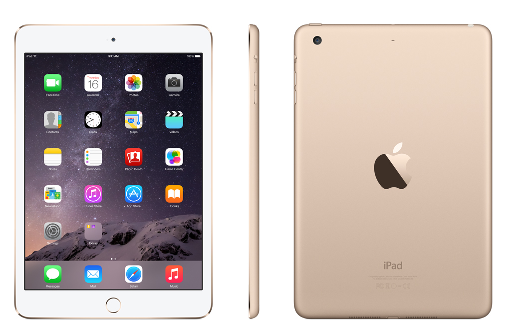 Apple iPad Mini 3 Wi-Fi 16GB Gold MGYE2LL/A